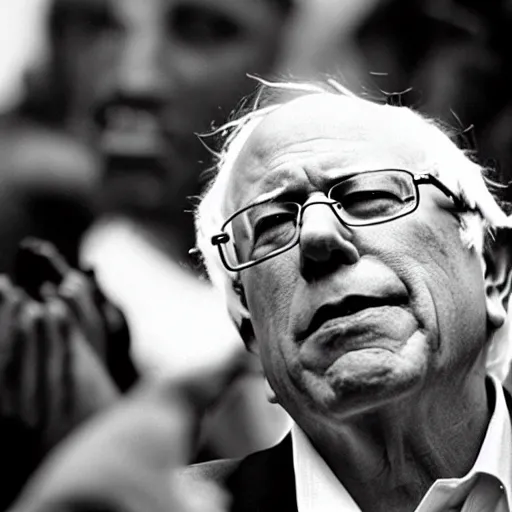 Prompt: bernie sanders, by bruce weber, 8 5 mm, f 1. 8