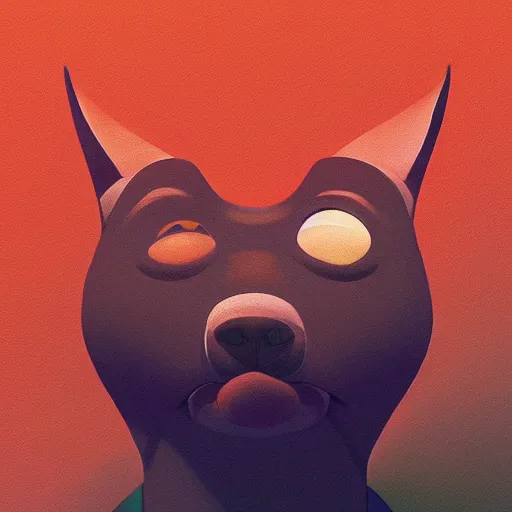 Image similar to face icon stylized minimalist catdog, loftis, cory behance hd by jesper ejsing, by rhads, makoto shinkai and lois van baarle, ilya kuvshinov, rossdraws global illumination