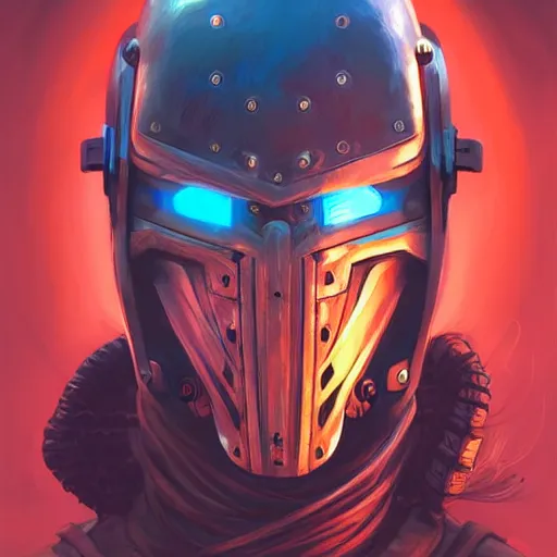 Image similar to cyberpunk viking helmet mask warrior goddess robot ninja fantasy, art gta 5 cover, official fanart behance hd artstation by jesper ejsing, by rhads, makoto shinkai and lois van baarle, ilya kuvshinov, ossdraws