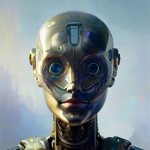 Prompt: oil paining of robotic humanoid, intricate mechanisms, highly detailed, professional digital painting, Unreal Engine 5, Photorealism, HD quality, 8k resolution, cinema 4d, 3D, cinematic, professional photography, art by artgerm and greg rutkowski and alphonse mucha and loish and WLOP