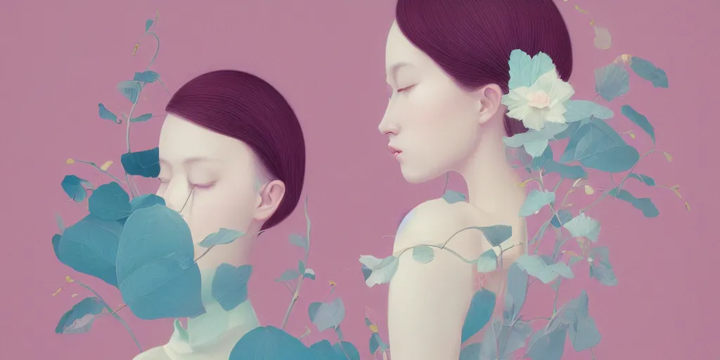 Prompt: breathtaking delicate illustration by hsiao - ron cheng, pattern, bizarre compositions, exquisite detail, pastel colors, 8 k