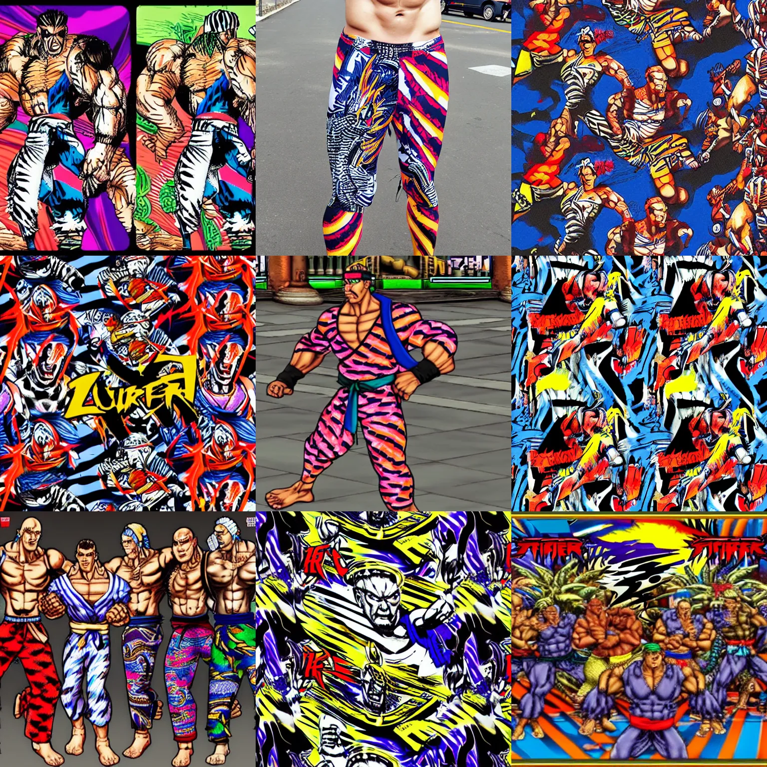 Prompt: zubaz in street fighter