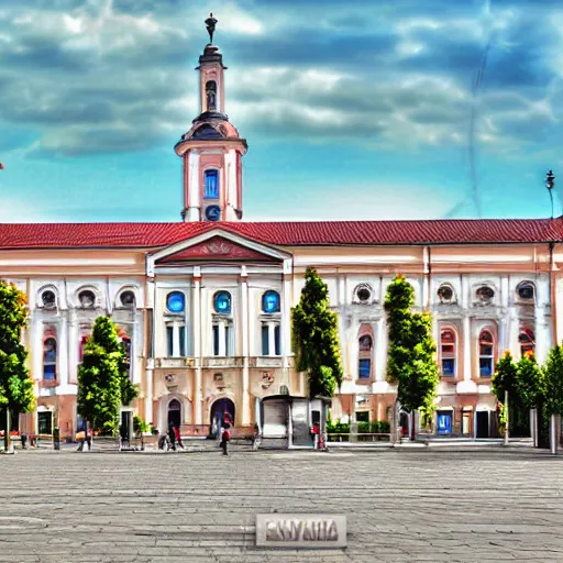 Prompt: Debrecen, digital art,