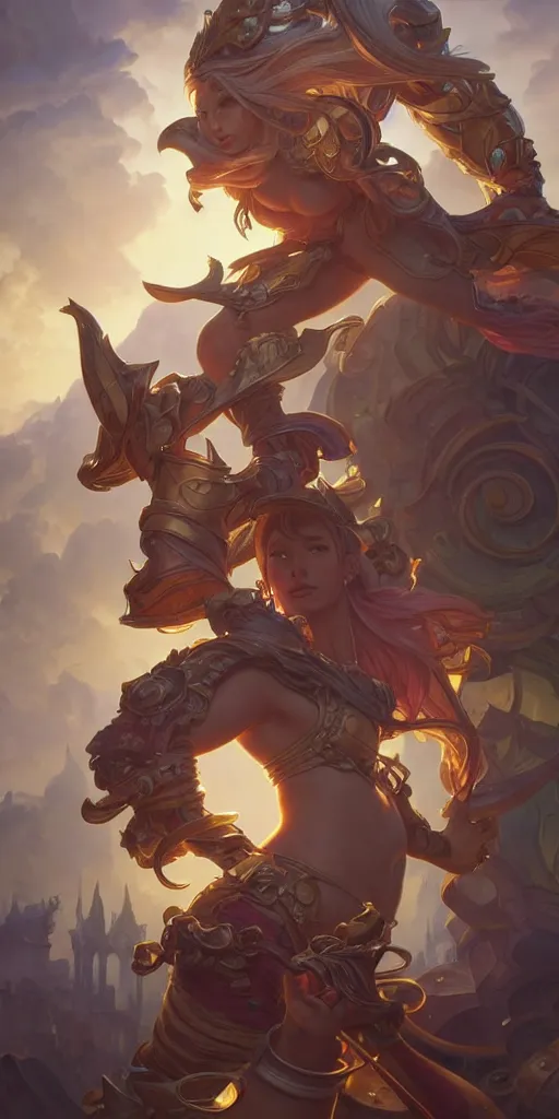 Image similar to cheating market salesman, league of legends, intricate, highly detailed, digital painting, hyperrealistic, artstation, concept art, smooth, sharp focus, illustration, Unreal Engine 5, 8K, art by artgerm and greg rutkowski and alphonse mucha, by Jesper Ejsing