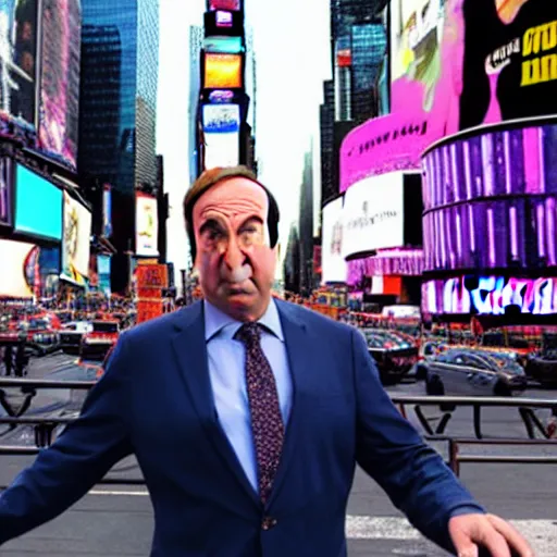 Prompt: Saul Goodman in times square