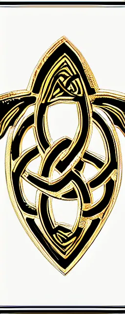 Image similar to gold celtic wall carvings