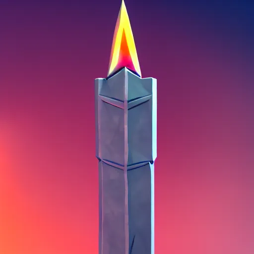 Image similar to sword of ancient civilization, magical power, 3 d, one object, low poly, lightning, mobile game, cute, illustration, d & d, twilight ray