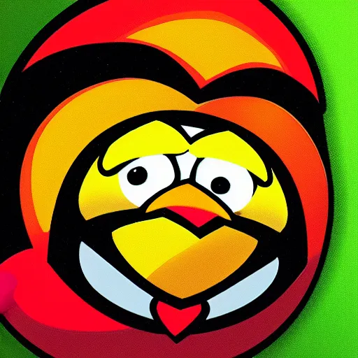 Image similar to An extremely angry bird.