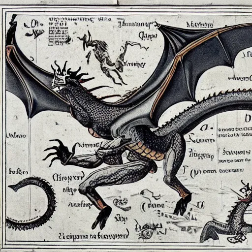 Image similar to an instruction diagram depicting how to slay a dragon, victorian science manual, highly detailed, 4k