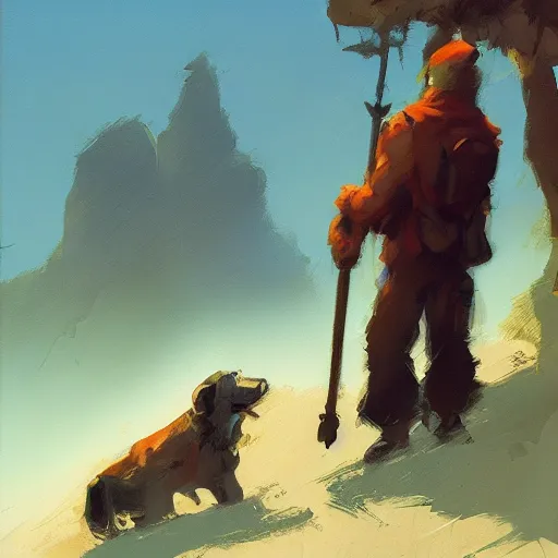 Image similar to Hiking cane, by Craig mullins, Steve Purcell, Ralph McQuarrie. Trending on artstation. Centered image, no background