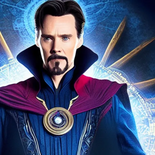 Image similar to Film still of Jim Carrey as Doctor Strange