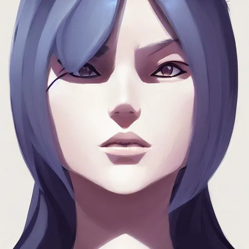 Image similar to face icon stylized minimalist bleach, loftis, cory behance hd by jesper ejsing, by rhads, makoto shinkai and lois van baarle, ilya kuvshinov, rossdraws global illumination