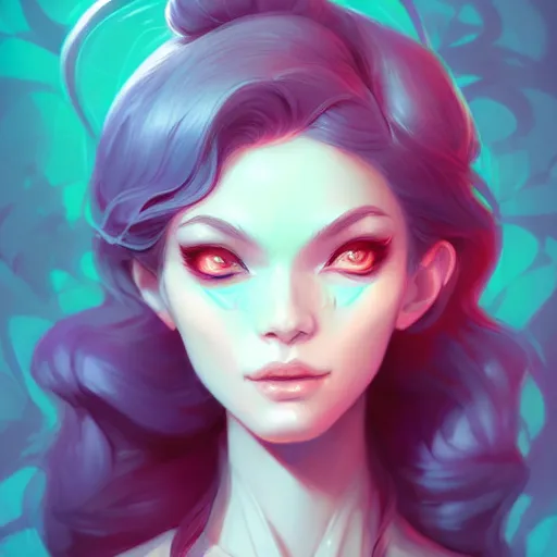 Image similar to a portrait of a beautiful model, art by lois van baarle and loish and ross tran and rossdraws and sam yang and samdoesarts and artgerm, digital art, highly detailed, intricate, sharp focus, Trending on Artstation HQ, deviantart, unreal engine 5, 4K UHD image