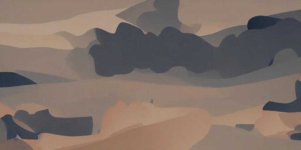 Image similar to abstract landscape painting at 12:00 by james jean and David Schnell, rendering, redshift, octane