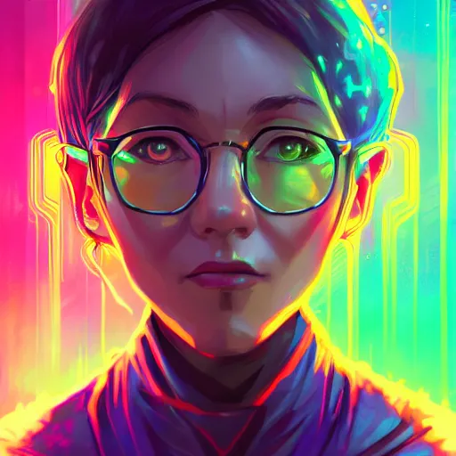 Image similar to skill magic geek inside matrix deepdream radiating a glowing aura stuff loot legends stylized digital illustration video game icon artstation lois van baarle, ilya kuvshinov, rossdraws,