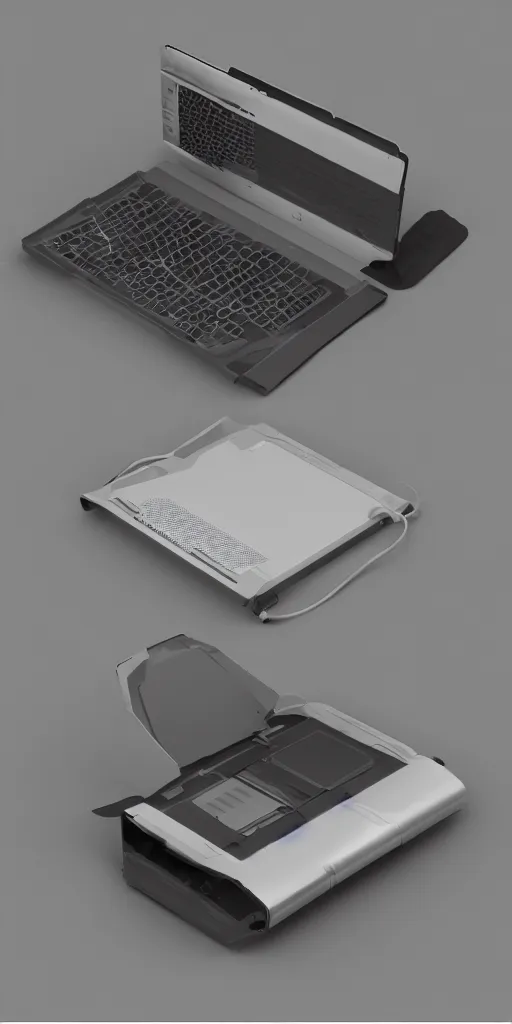 Image similar to concept art, portable cloud computer.