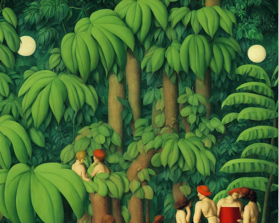 Prompt: an achingly beautiful print of a set of scales in the rainforest by raphael, hopper, and rene magritte. detailed, romantic, enchanting, trending on artstation.