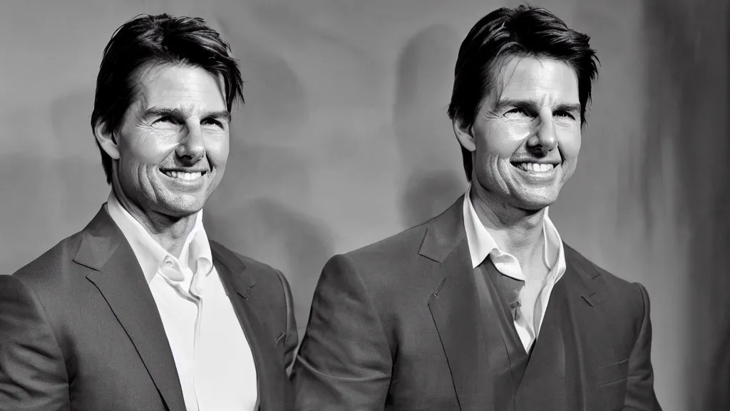 Image similar to A studio photo of Tom Cruise