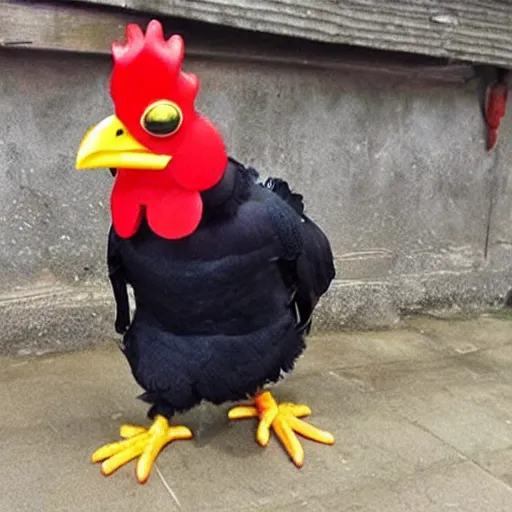 Image similar to chicken using prisioner clothes