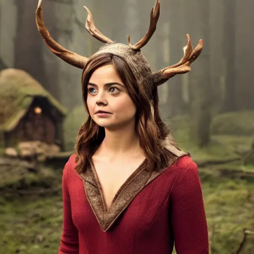 Image similar to jenna coleman as a wood elf