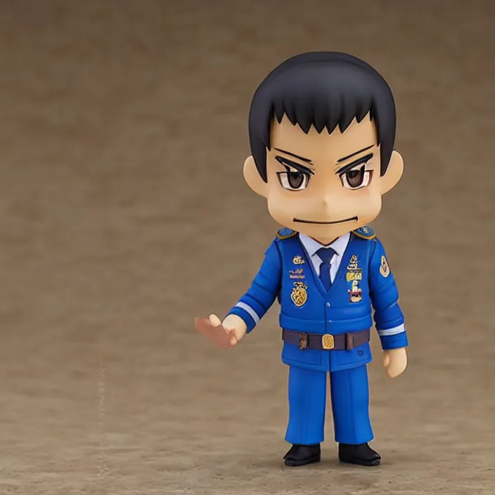 Prompt: rodrigo duterte, an anime nendoroid of rodrigo duterte, figurine, detailed product photo