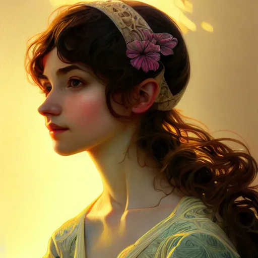 Prompt: Portrait of a girl with a melon, face, casual, intricate, elegant, highly detailed, digital painting, artstation, concept art, smooth, sharp focus, illustration, art by Sam Youn and Fernanda Suarez and Artem Demura and alphonse mucha