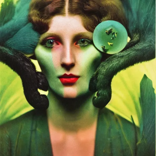 Image similar to schizophrenic superhuman, lush detail, national geographic, steichen