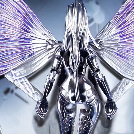 Image similar to cyber angel high resolution intricated details