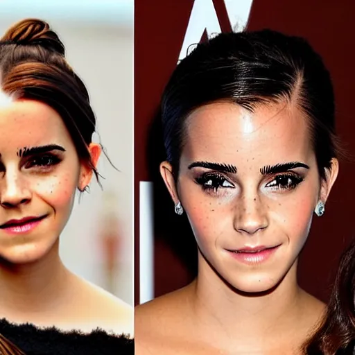 Image similar to emma watson mixed with kim kardashian