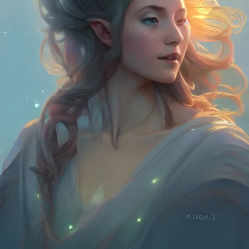 Image similar to aurora, child of light, highly detailed, digital painting, artstation, concept art, smooth, sharp focus, illustration, Unreal Engine 5, 8K, art by artgerm and greg rutkowski and alphonse mucha