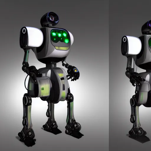 Image similar to a robot that is standing in the dark, a computer rendering by senior environment artist, featured on polycount, afrofuturism, hard surface modeling, xbox 360 graphics, prerendered graphics