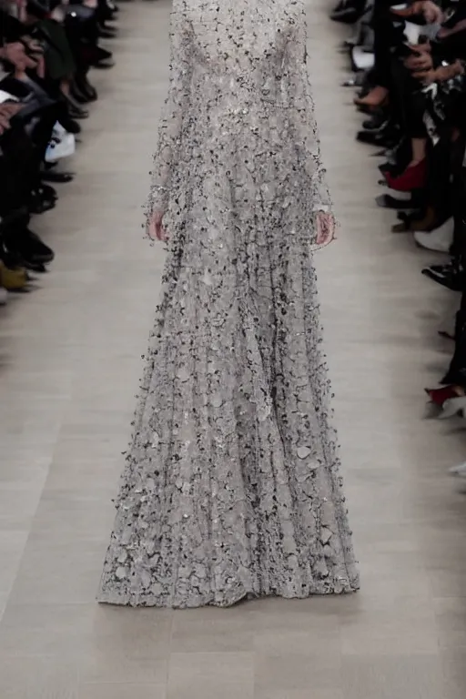 Image similar to a valentino haute couture dress design