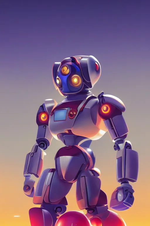 Image similar to metabots medabots medarotto medarot robot minimalist comics helmet mask neon cybereye, behance hd by jesper ejsing, by rhads, makoto shinkai and lois van baarle, ilya kuvshinov, rossdraws global illumination ray tracing hdr radiating a glowing aura