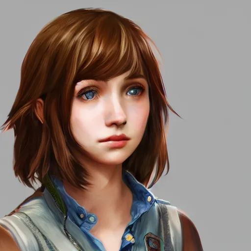 Prompt: a selfie of max caulfield, fantasy, intricate, young and cute, highly detailed, digital painting, artstation, concept art, smooth, sharp focus, illustration, unreal engine, life is strange, Edouard Caplain