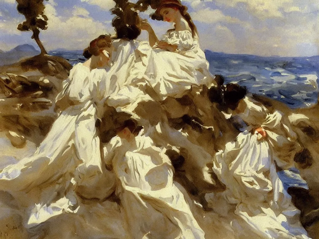 Prompt: painting by John Singer Sargent