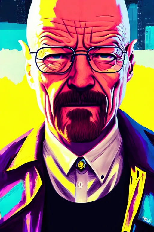 Prompt: character art by liam wong, walter white, absolute chad