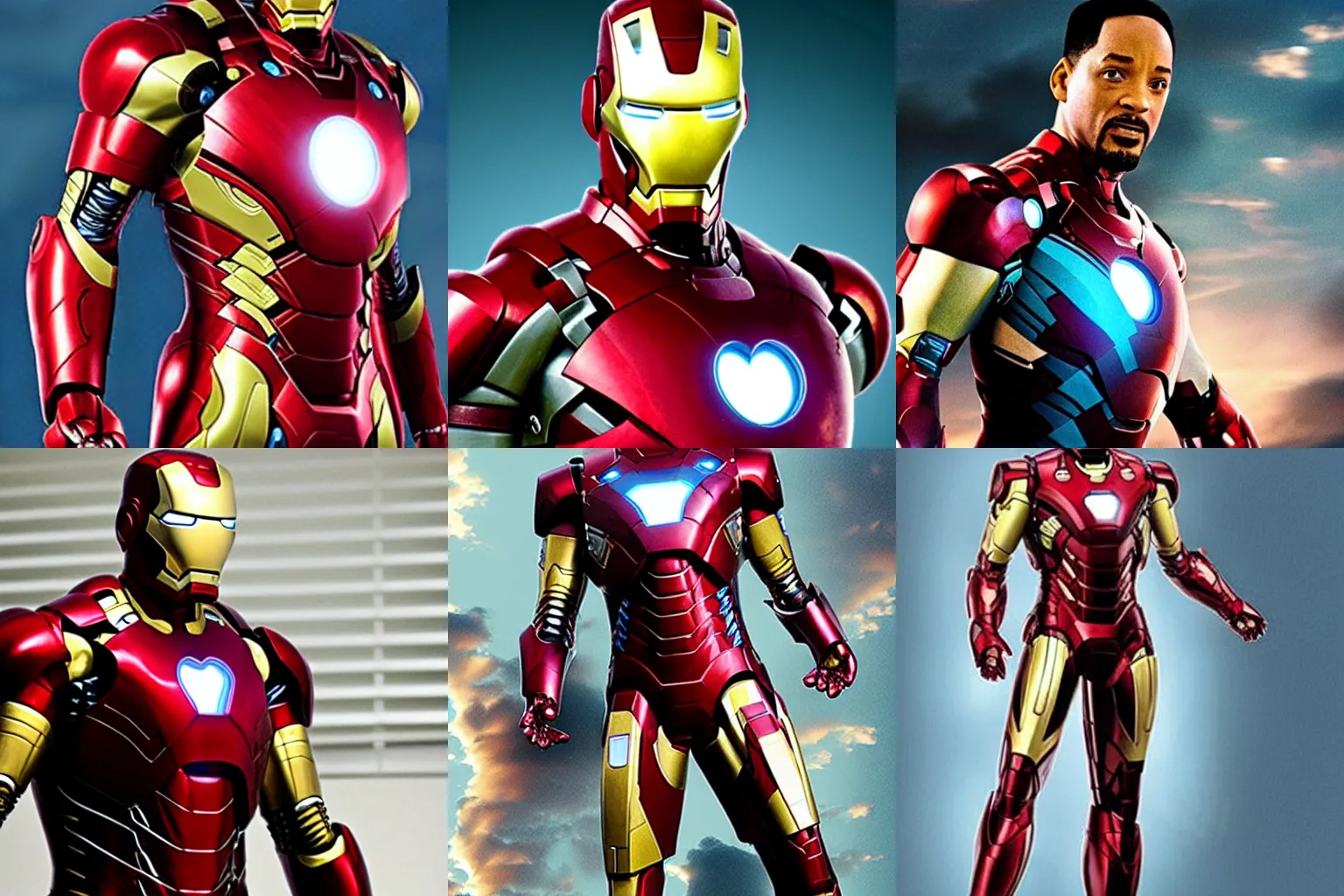 Prompt: will smith as iron man