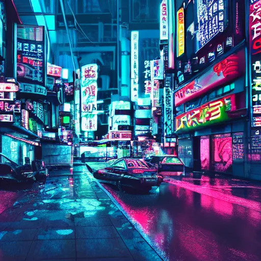 Prompt: Cityscape, Hyper realistic, professional photography, Tokyo, Cyberpunk, Far Future, Sci Fi, Swampy, Neon lights