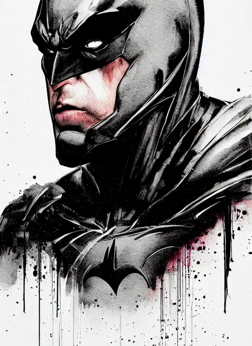 Image similar to portrait, synthwave batman, watercolor, dramatic lighting, cinematic, establishing shot, extremely high detail, foto realistic, cinematic lighting, pen and ink, intricate line drawings, by Yoshitaka Amano, Ruan Jia, Kentaro Miura, Artgerm, post processed, concept art, artstation, matte painting, style by eddie mendoza, raphael lacoste, alex ross