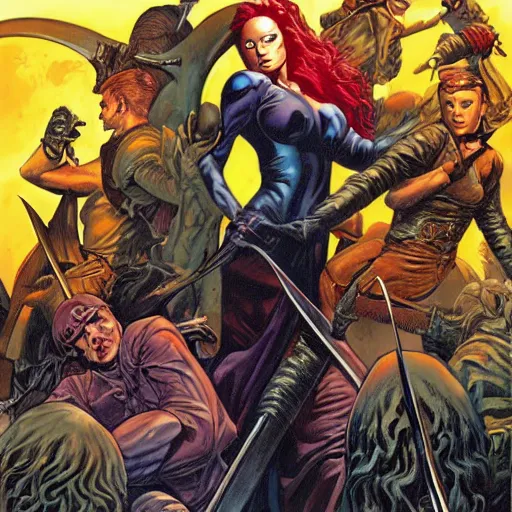 Image similar to a storm of swords, Joe Jusko