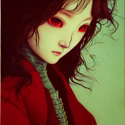 Prompt: prompt : 3 d render hyper real soft light dramatic light portrait of rogue painted in miyazaki color style drawn by katsuhiro otomo and takato yamamoto, inspired by fables, china doll face, smooth face feature, intricate oil painting, high detail, sharp high detail, manga and anime 2 0 0 0