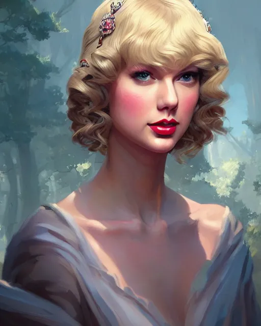 Prompt: portrait of taylor swift as an elegant renaissance goddess, in gta v, stephen bliss, unreal engine, by greg rutkowski, loish, rhads, makoto shinkai and lois van baarle, ilya kuvshinov, rossdraws, global illumination, radiant ligh!! t, detailed and intricate environment