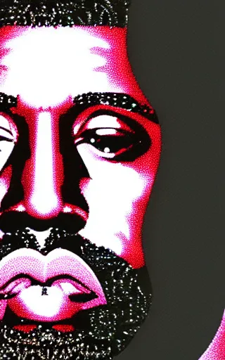 Prompt: orthodox icon of kanye west