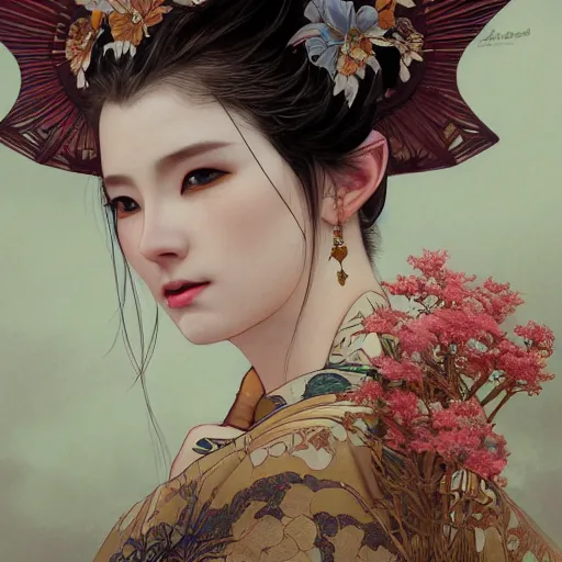 Prompt: a Photorealistic dramatic fantasy render of a beautiful woman wearing a beautiful intricately detailed Japanese Cat Kitsune mask and clasical Japanese Kimono by WLOP,Artgerm,Greg Rutkowski,Alphonse Mucha, Beautiful dynamic dramatic dark moody lighting,shadows,cinematic atmosphere,Artstation,concept design art,Octane render,8K The seeds for each individual image are: [1743050052, 2608958659, 179480989, 3327598377, 3522256824, 308675070, 1662831803, 3170023276, 2086146992]