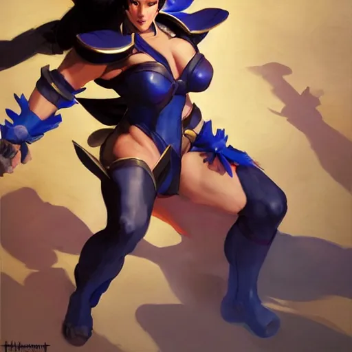 Prompt: greg manchess portrait painting of partially armored chun li from street fighter as overwatch character, medium shot, asymmetrical, profile picture, organic painting, sunny day, matte painting, bold shapes, hard edges, street art, trending on artstation, by huang guangjian and gil elvgren and gerald brom