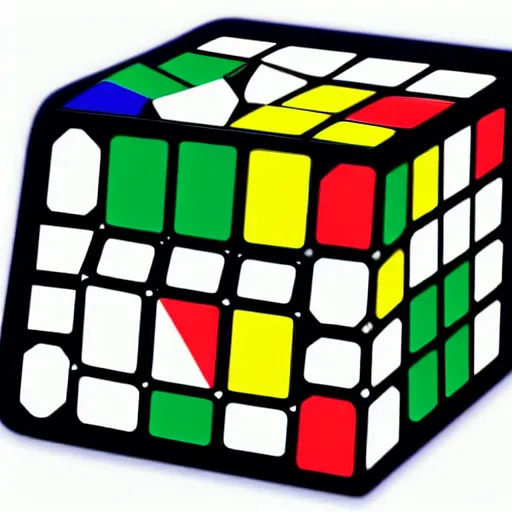 Image similar to deus ex machina solving rubik cube