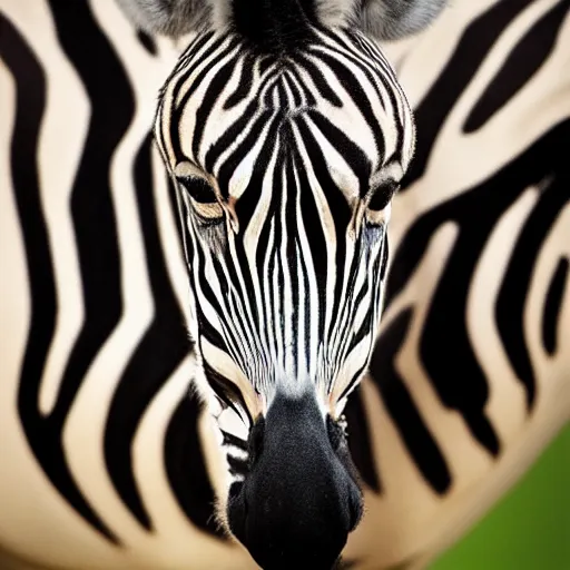 Prompt: laughing zebra. art by paul barson