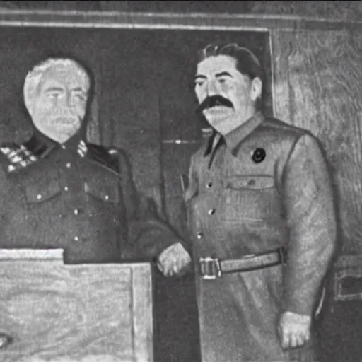 Prompt: Joseph Stalin friendship with dragon from Skyrim,