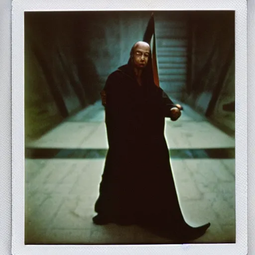 Image similar to polaroid of a jedi by Tarkovsky