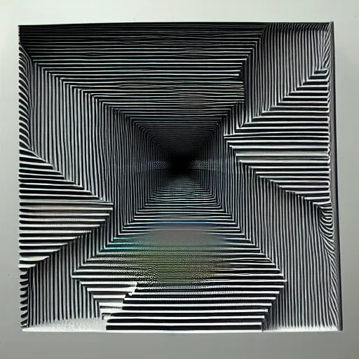 Prompt: image of a 3 d optical illusion,